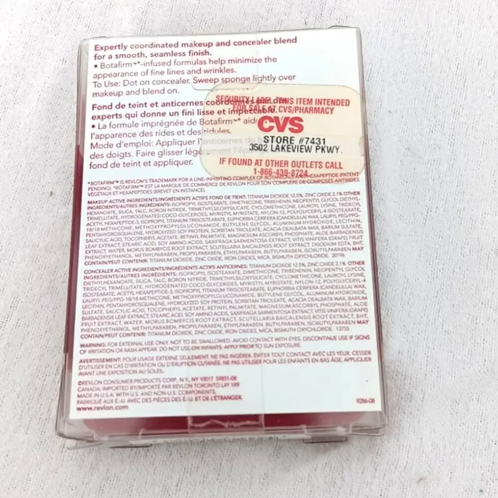 Revlon Age Defying Makeup Concealer Compact Botafirm 0.4 oz #08 Early Tan SPF20